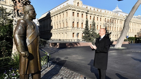 Hacı Zeynalabdin Tağıyevin Bakıda ucaldılan abidəsinin açılışı oldu (FOTO)