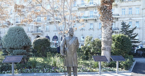 Tağıyevin heykəli bərpa edildi – FOTO,VİDEO