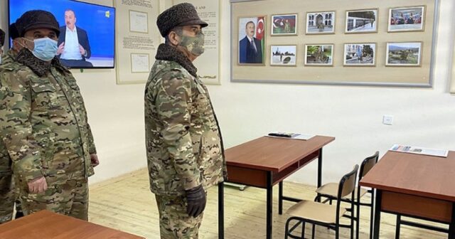 Azad edilən ərazilərdə yeni hərbi hissə istifadəyə verildi (VİDEO/FOTO)