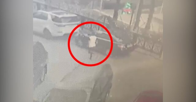 “28 May”da pulla dolu çantanı aparan şəxs kameraya düşdü – Video