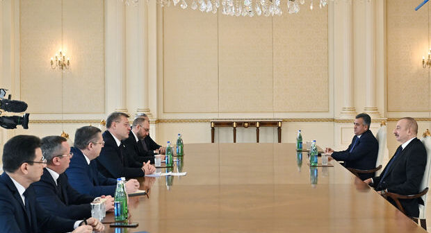 Prezident İlham Əliyev Rusiyanın Həştərxan vilayətinin qubernatorunu qəbul edib – FOTO