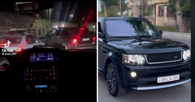 Gəncədə “Range Rover” və “Maseratti” “avtoşluq” etdi: Biri saxlanıldı, digəri axtarışa verildi (VİDEO)