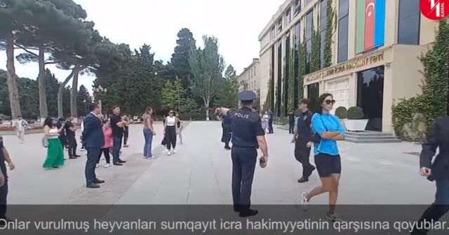 SUMQAYIT İCRA HAKİMYYƏTİ ÖNÜNDƏ ETİRAZ AKSİYASI KEÇİRİLDİ-VİDEO