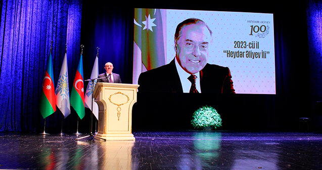 Heydər Əliyevin 100-cü ildönümünə həsr edilmiş tədbir keçirildi – Fotolar