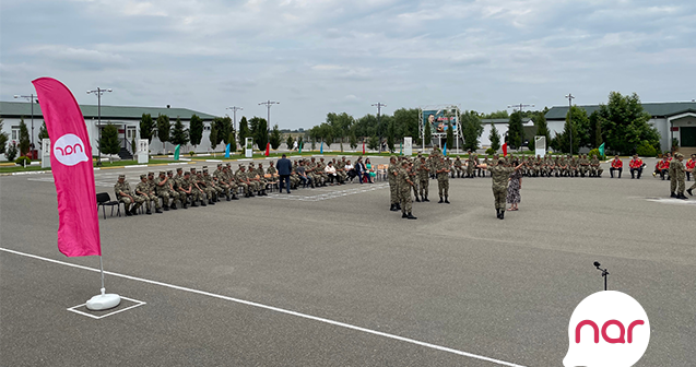Nar Silahlı Qüvvələr Günü münasibətilə hərbçiləri təbrik etdi – FOTOLAR
