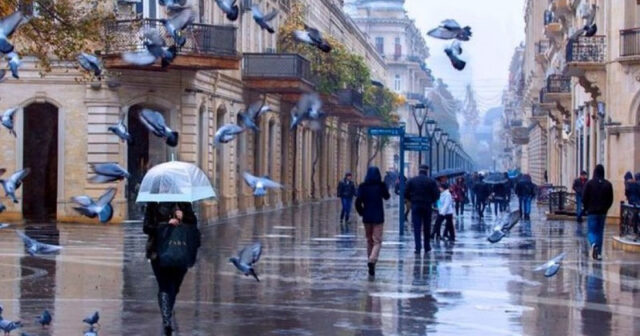 Sabah Bakıda yağış yağacaq, külək əsəcək