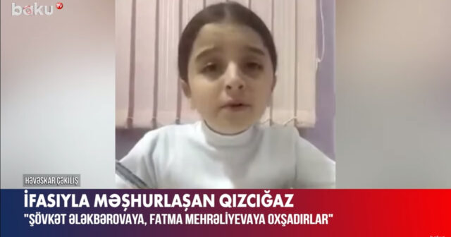 İfası ilə hər kəsi mat qoyan Nuray: “Dərslərimi yaxşı oxuyuram” – VİDEO