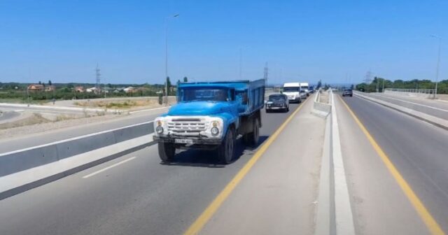 Belə yol olar?… Sürücülərdən etiraz… VİDEO