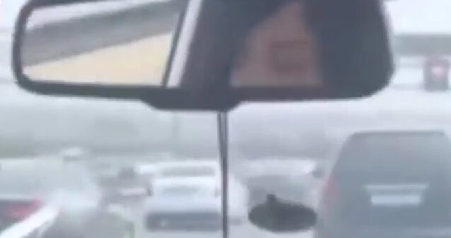 Bakıda qadın sürücünün həmin təhlükəli manevrləri – Video