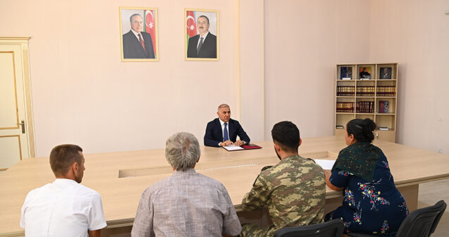 Vüqar Əhmədov Ağdamda vətəndaşları qəbul etdi – Foto