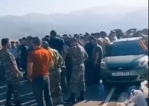 “Laçın”a yürüş edən ermənilərin yolu bağlandı – VİDEO