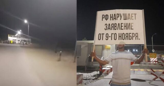 SÜLHMƏRAMLILARIN HƏRBİ BAZASINA GEDƏN YOL BAĞLANIB – FOTO