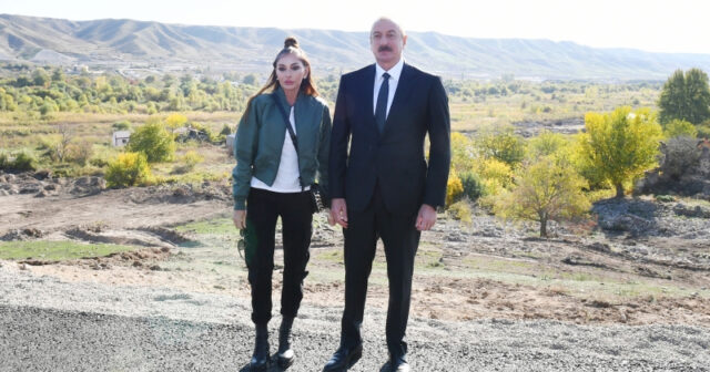 Prezident və birinci xanım Kəlbəcərə səfər edib