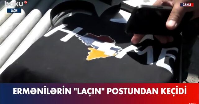 Erməni qadından bayraq təxribatı – VİDEO
