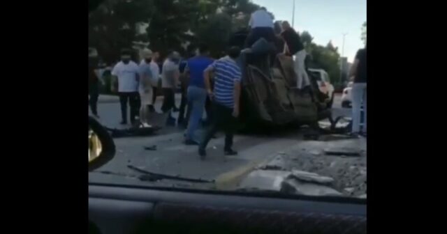 Sumqayıtda ağır yol qəzası olub, xəsarət alanlar var-VİDEO