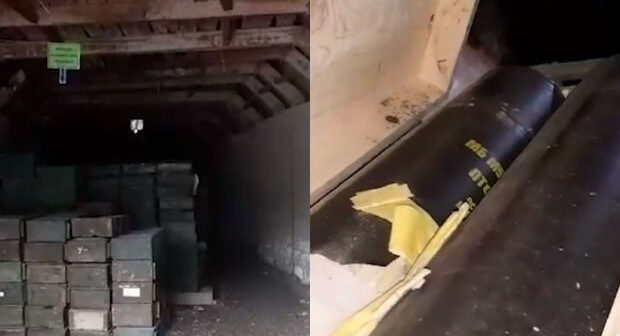 Hərbçilərimiz daha bir sursat anbarı aşkarladılar – VİDEO