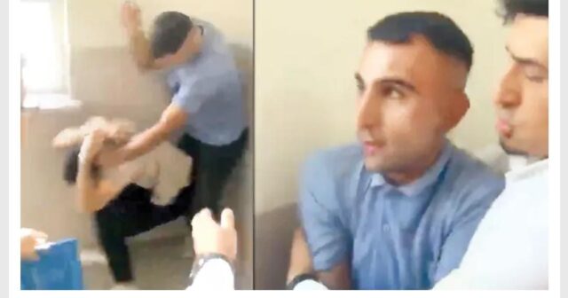 BACISINI DÖYƏRƏK MƏKTƏBDƏN ÇIXARDI… – FOTO