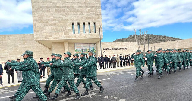 Zəngilanda hərbçilərin yürüşü keçirildi – Video