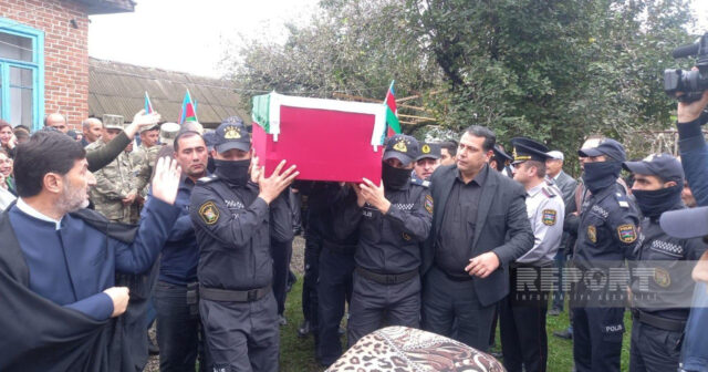 Lənkəranda şəhid Yusif Xəlilovla vida mərasimi keçirilib – FOTO