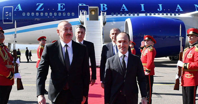 İlham Əliyev Gürcüstana getdi