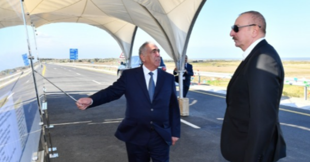 Prezident ödənişli yeni avtomobil yolunun açılışında – İŞTİRAK EDİB