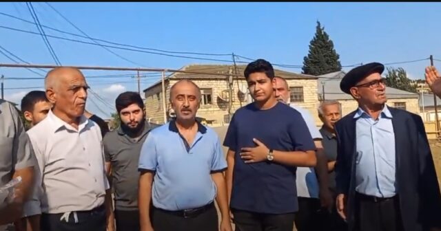 Xırdalanda sakinlər qanunsuz tikintiyə ETİRAZ EDİR-VİDEO