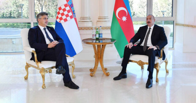 İlham Əliyev Xorvatiyanın Baş naziri ilə təkbətək görüşdü