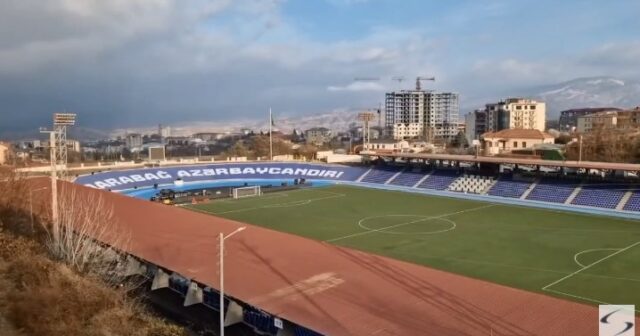 Xankəndi stadionundan SON GÖRÜNTÜLƏR – Oyuna hazırdır…