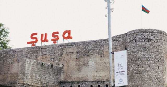 Şuşada bir nəfər minaya düşdü