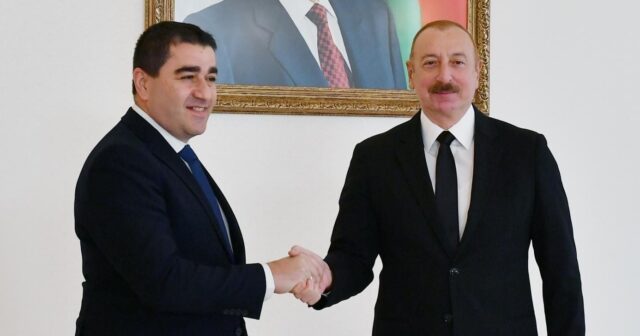 İlham Əliyev Gürcüstan parlamenti sədrini qəbul etdi – FOTO