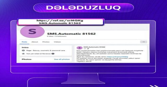 Feysbuk hesabları ilə bağlı rəsmi xəbərdarlıq – Foto