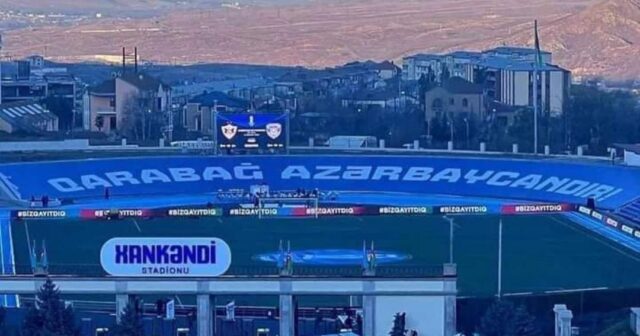 XANKƏNDİ ŞƏHƏR STADİONUNDA TARİXİ ANLAR… ERMƏNİ MEDİASI NƏ YAZIR? – FOTO