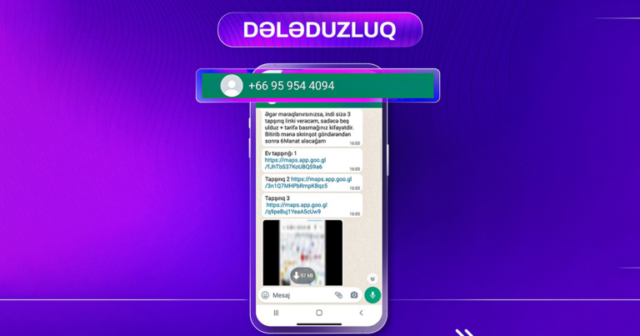 ETX: Ani mesajlaşma ilə dələduzluq halları həyata keçirilir