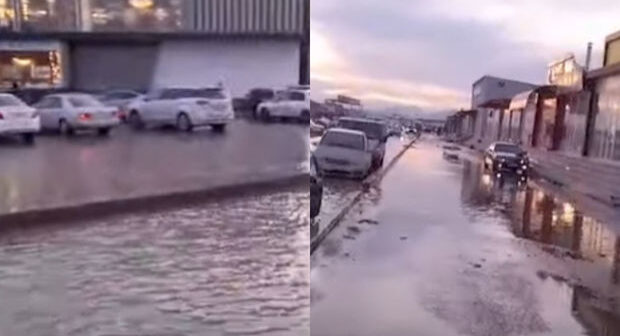 “Sədərək” Ticarət Mərkəzini su basıb – VİDEO
