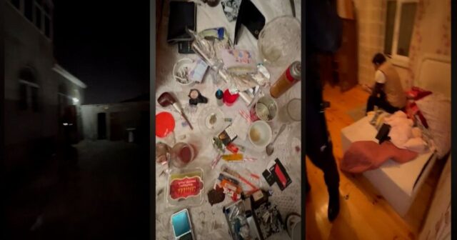 Hövsanda qrup halında narkotik qəbul edilən ev aşkarlandı – VİDEO