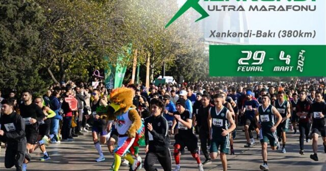 Azərbaycanda ilk dəfə Xankəndi – Bakı ultra marafonu start götürüb