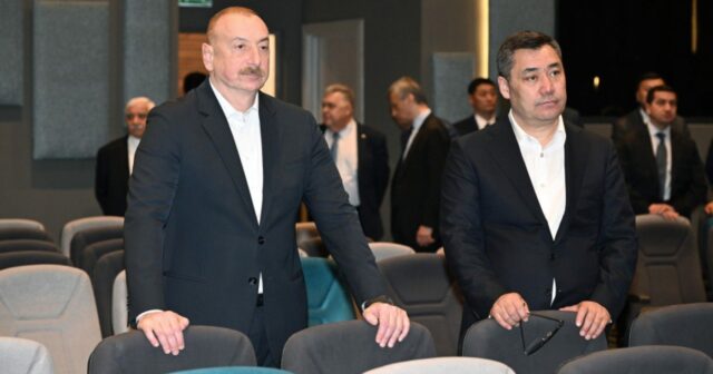 Azərbaycan və Qırğızıstan prezidentləri Ağdam Konfrans Mərkəzi ilə tanış oldular – FOTOLAR