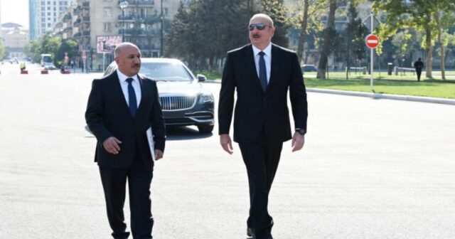 Prezident “Cavanşir” körpüsünün yerində inşa olunmuş yeni avtomobil yolunun açılışında iştirak etdi – FOTO