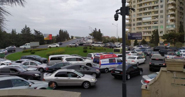 Bakının dərdi var, Bakı tıxacdadı – Foto