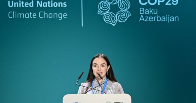 Leyla Əliyeva COP29 çərçivəsində Qlobal Liderlərin Dialoqunda iştirak etdi