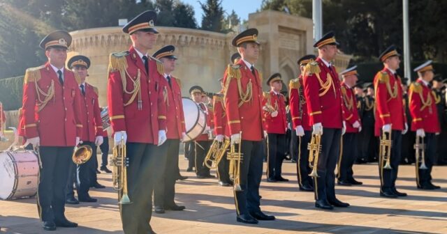 Bakıda Zəfər Günü münasibətilə yürüşü keçirilir – FOTO