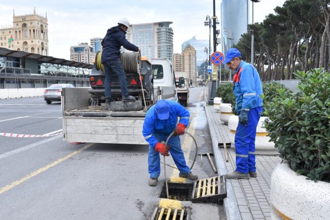 Qışda su təchizatında yarana biləcək problemlər aradan qaldırılır – FOTO,VİDEO