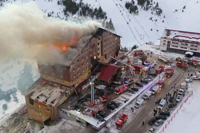 Türkiyədə hotel yanğınında ölənlərin yekun sayı açıqlandı