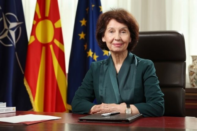 Şimali Makedoniya prezidentinin rəsmi qarşılanma mərasimi oldu