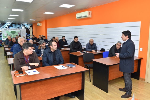Su təchizatına qoşulma sahəsində çalışanlara təlim keçirildi – Fotolar