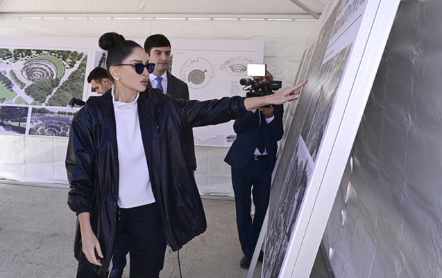 Birinci vitse-prezident Gəncə Memorial Kompleksinin layihəsi ilə tanış oldu – Fotolar