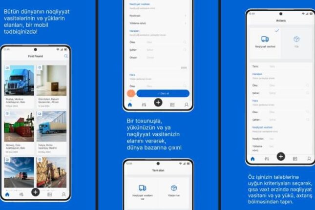 Nəqliyyat və yük tapmaq üçün inqilabi mobil tətbiq – Fast Found