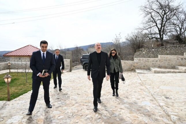 Prezident İlham Əliyev və Mehriban Əliyeva Şuşada bir sıra açılışlarda iştirak ediblər