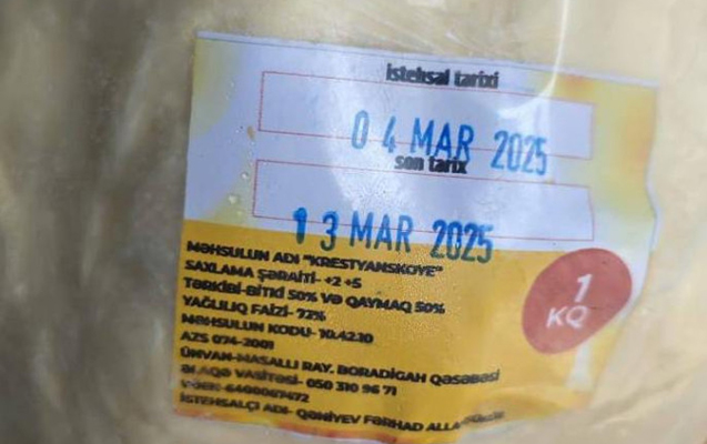 Bitki tərkibli yağ nehrə yağı adı ilə satılırmış – Fotolar