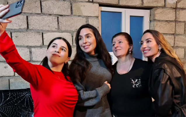 Leyla və Arzu Əliyevalar Qəbələdə – Fotolar